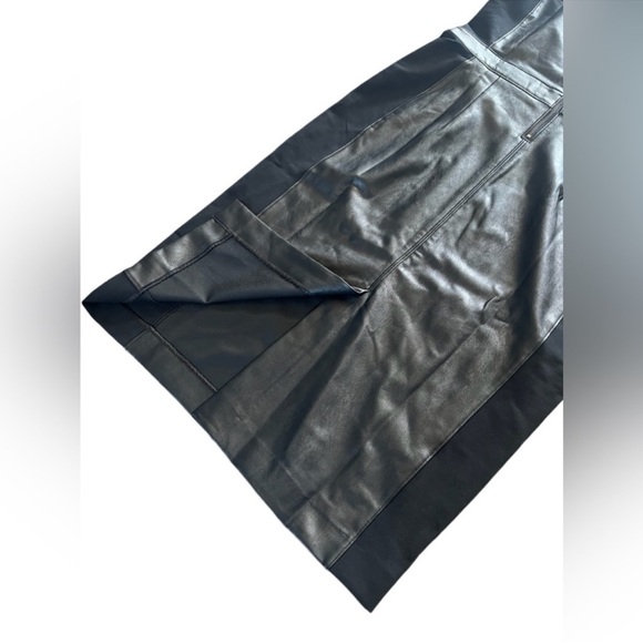 Spanx Leather Like Combo Fitted Sheath Dress - Picture 13 of 14